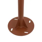 GLOBOSTAR® HELIOS-280 GLB-000-0005 Μεταλλικός Γαλβανισμένος Στύλος Φωτισμού για Φωτοβολταϊκό Προβολέα Εξωτερικού Χώρου - RAL 8004 Corten Καφε Ματ - Μ35 × Π25 × Υ280cm - Image 4
