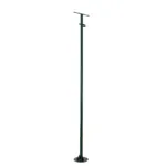 GLOBOSTAR® HELIOS-280 GLB-000-0006 Μεταλλικός Γαλβανισμένος Στύλος Φωτισμού για Φωτοβολταϊκό Προβολέα Εξωτερικού Χώρου - RAL 6009 Κυπαρίσσι Ματ - Μ35 × Π25 × Υ280cm - Image 2