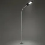 GLOBOSTAR® URBANO-280 GLB-000-0007 Μεταλλικός Γαλβανισμένος Στύλος Φωτισμού για Φωτοβολταϊκό Φωτιστικό Δρόμου Εξωτερικού Χώρου - Ασημί Γαλβανιζέ - Μ84 x Π25 x Υ280cm - Image 2