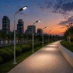 GLOBOSTAR® URBANO-280 GLB-000-0007 Μεταλλικός Γαλβανισμένος Στύλος Φωτισμού για Φωτοβολταϊκό Φωτιστικό Δρόμου Εξωτερικού Χώρου - Ασημί Γαλβανιζέ - Μ84 x Π25 x Υ280cm - Image 6