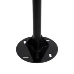 GLOBOSTAR® URBANO-280 GLB-000-0008 Μεταλλικός Γαλβανισμένος Στύλος Φωτισμού για Φωτοβολταϊκό Φωτιστικό Δρόμου Εξωτερικού Χώρου - RAL 9005 Μαύρο Ματ - Μ84 x Π25 x Υ280cm - Image 4