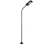 GLOBOSTAR® URBANO-280 GLB-000-0012 Μεταλλικός Γαλβανισμένος Στύλος Φωτισμού για Φωτοβολταϊκό Φωτιστικό Δρόμου Εξωτερικού Χώρου - RAL 6009 Κυπαρίσσι Ματ - Μ84 x Π25 x Υ280cm