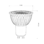 kelvo® KYRON DARK 36° KLV-103-0008 Σποτ GU10 MR16 με Honeycomb Anti-Glare Reflector LED 7W 770lm CRI (Ra) ≥ 90 36° AC 220-240V IP20 Θερμό Λευκό 2700K Dimmable - Bridgelux COB Chip - Γκρι Ανθρακί & Μαύρο Ματ - Μ5 x Π5 x Υ5.7cm - 3 Χρόνια Εγγύηση - Image 5