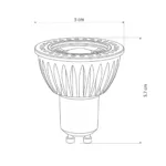 kelvo® KYRON DTW 15° KLV-103-0012 Σποτ GU10 MR16 LED 7W 770lm CRI (Ra) ≥ 90 15° AC 220-240V IP20 Θερμό Λευκό Dimmable με λειτουργία Dim-to-Warm 3000K→1800K - Bridgelux COB Chip - Γκρι Ανθρακί Ματ - Μ5 x Π5 x Υ5.7cm - 3 Χρόνια Εγγύηση - Image 5