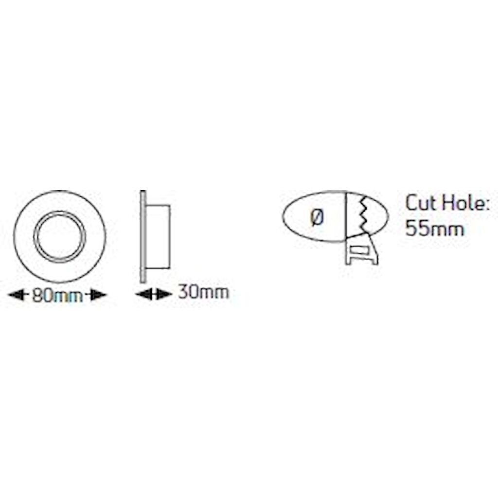 SP60BL_1 Geyer Στρογγυλό spot GU10 μαύρο matt - Image 1