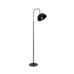 GLOBOSTAR® SNAKE 204-0128 Μοντέρνο Επιδαπέδιο Φωτιστικό με Ντουί 1 x E27 AC 220-240V IP20 - Μαύρο - Μ52 x Π25 x Υ154cm - Image 2