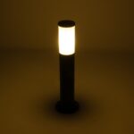 GloboStar® GARDENIO 203-0251 Μοντέρνο Επιδαπέδιο Φωτιστικό Κολωνάκι Κήπου Μονόφωτο 1 x E27 IP44 Μαύρο Πλαστικό - Μ15 x Π15 x Υ56cm - Image 3