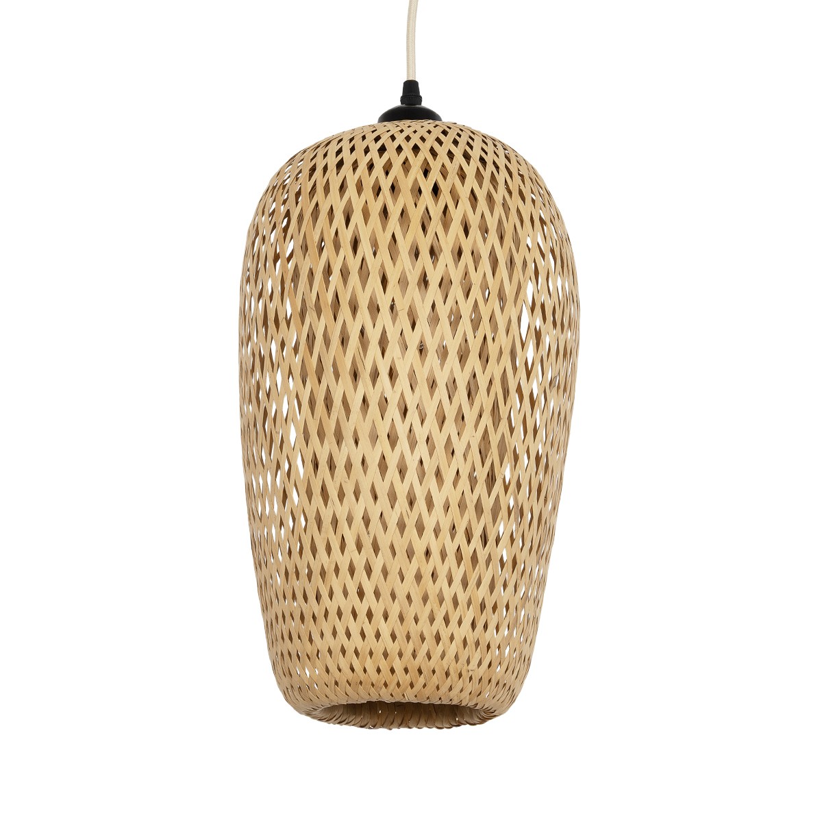 b53d1a_00764_1 GLOBOSTAR® SAN TROPEZ 00764 Boho Κρεμαστό Φωτιστικό Οροφής με Ντουί 1 x E27 AC 220-240V IP20 - Μπεζ - Μ23 x Π23 x Υ42cm - Image 1