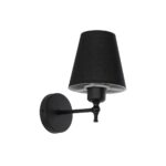 GLOBOSTAR® PAM 204-0113 Μοντέρνο Φωτιστικό Τοίχου - Απλίκα με Ντουί 1 x E27 AC 220-240V IP20 - Μαύρο - Μ23 x Π23 x Υ17cm - Image 2