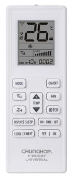 SMASOON K-8008E Universal Τηλεχειριστήριο Κλιματισμού Λευκό - Image 3