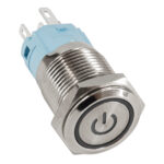 GLOBOSTAR® BUTTON 70770 Φωτιζόμενος Χωνευτός Διακόπτης On/Off LED AC 220-240V 1 x 3A 690W Αδιάβροχο IP65 Ψυχρό Λευκό 6000K - Μ1.8 x Π1.8 x Υ2cm - 2 Χρόνια Εγγύηση - Image 2