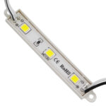 GLOBOSTAR® MODULARI 73701 Module LED 0.8W 80lm 120° DC 12V Αδιάβροχο IP66 3 x SMD5050 Chip Ψυχρό Λευκό 6000K Dimmable - Μ8.7 x Π1.3 x Υ0.5cm - Πακέτο 20 Τεμαχίων - 3 Χρόνια Εγγύηση - Image 2