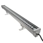 GLOBOSTAR® WASHERMOZA 999-0267 Μπάρα Φωτισμού Wall Washer LED 72W 6120lm 10-30° DC 24V Αδιάβροχο IP66 Πολύχρωμο RGB Dimmable - Bridgelux SMD Chip - Γκρι Ανθρακί - Μ100 x Π5 x Υ4cm - 3 Χρόνια Εγγύηση