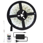 GLOBOSTAR® BRIGHTKIT 70414 Σετ Ταινίας με RF Ασύρματο Χειριστήριο & Τροφοδοτικό LED 72W 7920lm 120° AC 220-240V Αδιάβροχο IP65 300 x SMD5050 Chip Ψυχρό Λευκό 6000K Dimmable - Sanan SMD Chip - Μ500 x Π1 x Υ0.3cm - Ρολό 5 Μέτρων - 2 Χρόνια Εγγύηση - Image 2