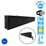 GLOBOSTAR® DISPLAY 90313 Κυλιόμενη Ψηφιακή Επιγραφή P10 Διπλής Όψης LED AC 220-240V Αδιάβροχο IP65 Μπλε - WiFi Control μέσω FK APP - Αισθητήρας Θερμοκρασίας & Υγρασίας - Μ168 x Π12 x Υ24cm - 2 Χρόνια Εγγύηση - Image 3