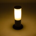 GloboStar® GARDENIO 203-0249 Μοντέρνο Επιδαπέδιο Φωτιστικό Κολωνάκι Κήπου Μονόφωτο 1 x E27 IP44 Μαύρο Πλαστικό - Μ15 x Π15 x Υ31cm - Image 3