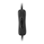 Entac Rewireable Καλώδιο 2G0.75 με Διακόπτη ON/OFF Μαύρο 1m - Image 3