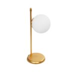 GLOBOSTAR® GLOBUS 203-0182 Μοντέρνο Επιτραπέζιο Φωτιστικό Πορτατίφ με Ντουί 1 x E27 AC 220-240V IP20 - Χρυσό & Λευκό - Μ21 x Π17 x Υ45cm - Image 2