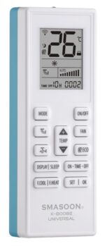 SMASOON K-8008E Universal Τηλεχειριστήριο Κλιματισμού Μπλε - Image 7