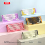 XO KB-12 Ασύρματο Πληκτρολόγιο Bluetooth Tri-Colour Πορτοκαλί - Image 7