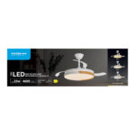 Modee Φωτιστικό & Ανεμιστήρας Οροφής LED 33W 3CCT & Τηλεχειριστήριο - Image 12