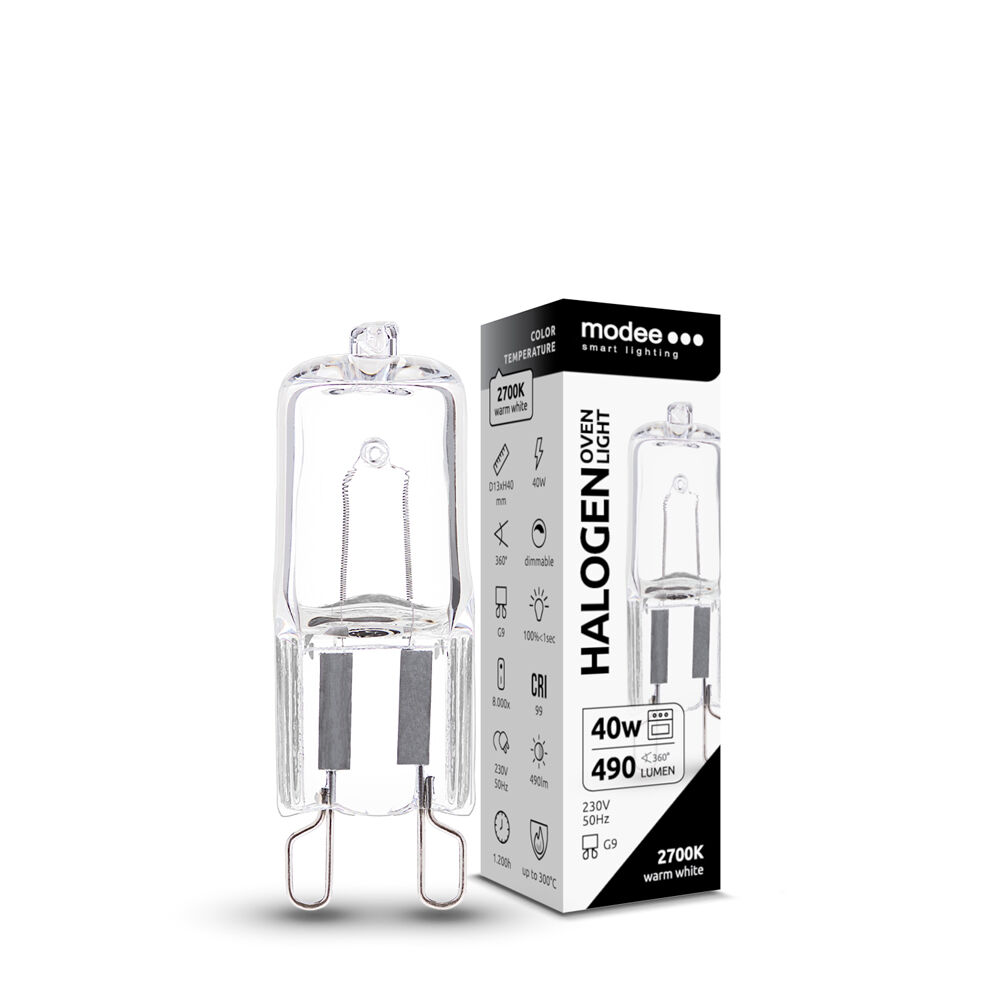 media-1773312313996 Modee Smart Lighting ECO Λάμπα Αλογόνου Φούρνου G9 40W - Image 1