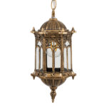 GLOBOSTAR® DARCY 00656 Vintage Κρεμαστό Φωτιστικό Οροφής με Ντουί 1 x E27 AC 220-240V IP20 - Μπρούτζινο - Μ15.5 x Π15.5 x Υ32.5cm - Image 5