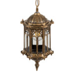 GLOBOSTAR® DARCY 00656 Vintage Κρεμαστό Φωτιστικό Οροφής με Ντουί 1 x E27 AC 220-240V IP20 - Μπρούτζινο - Μ15.5 x Π15.5 x Υ32.5cm - Image 6