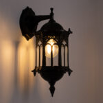 GLOBOSTAR® DARCY 00657 Vintage Φωτιστικό Τοίχου - Απλίκα με Ντουί 1 x E27 AC 220-240V IP20 - Μαύρο - Μ15.5 x Π15.5 x Υ34.5cm - Image 3