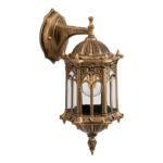 GLOBOSTAR® DARCY 00658 Vintage Φωτιστικό Τοίχου - Απλίκα με Ντουί 1 x E27 AC 220-240V IP20 - Μπρούτζινο Εφέ Σκουριάς - Μ15.5 x Π15.5 x Υ34.5cm - Image 4