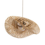 GLOBOSTAR® MEXICO 00718 Boho Κρεμαστό Φωτιστικό Οροφής με Ντουί 1 x E27 AC 220-240V IP20 - Μπεζ - Μ40 x Π30 x Υ18cm - Image 6