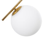 GLOBOSTAR® MONROE 00953 Μοντέρνο Κρεμαστό Φωτιστικό Οροφής με Ντουί 3 x E27 AC 220-240V IP20 - Χρυσό & Λευκό - Μ60 x Π60 x Υ50cm - Image 5