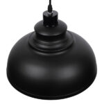 GLOBOSTAR® ANDY 01000 Μοντέρνο Κρεμαστό Φωτιστικό Οροφής με Ντουί 1 x E27 AC 220-240V IP20 - Μαύρο & Χρυσό - Μ35 x Π35 x Υ28cm - Image 4