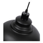 GLOBOSTAR® ANDY 01000 Μοντέρνο Κρεμαστό Φωτιστικό Οροφής με Ντουί 1 x E27 AC 220-240V IP20 - Μαύρο & Χρυσό - Μ35 x Π35 x Υ28cm - Image 5