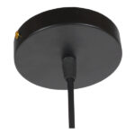 GLOBOSTAR® ANDY 01000 Μοντέρνο Κρεμαστό Φωτιστικό Οροφής με Ντουί 1 x E27 AC 220-240V IP20 - Μαύρο & Χρυσό - Μ35 x Π35 x Υ28cm - Image 6