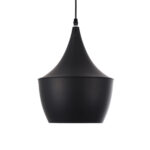 GLOBOSTAR® SHANGHAI 01025-A Μοντέρνο Κρεμαστό Φωτιστικό Οροφής με Ντουί 1 x E27 AC 220-240V IP20 - Μαύρο & Χρυσό - Μ24 x Π24 x Υ30cm - Image 5