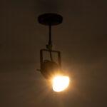 GLOBOSTAR® HOLLYWOOD 01153 Vintage Φωτιστικό Οροφής με Ντουί 1 x E27 AC 220-240V IP20 - Μαύρο - Μ8.5 x Π8.5 x Υ35cm - Image 3