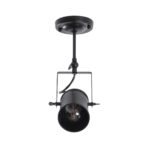 GLOBOSTAR® HOLLYWOOD 01153 Vintage Φωτιστικό Οροφής με Ντουί 1 x E27 AC 220-240V IP20 - Μαύρο - Μ8.5 x Π8.5 x Υ35cm - Image 5