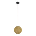 GLOBOSTAR® OCEANA 01200 Boho Κρεμαστό Φωτιστικό Οροφής με Ντουί 1 x E27 AC 220-240V IP20 - Μπεζ - Μ20 x Π20 x Υ20cm - Image 4