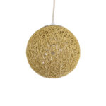 GLOBOSTAR® OCEANA 01200 Boho Κρεμαστό Φωτιστικό Οροφής με Ντουί 1 x E27 AC 220-240V IP20 - Μπεζ - Μ20 x Π20 x Υ20cm - Image 6