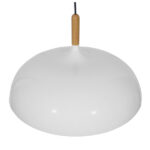 GLOBOSTAR® VALLETE 01256 Μοντέρνο Κρεμαστό Φωτιστικό Οροφής με Ντουί 1 x E27 AC 220-240V IP20 - Λευκό & Μπεζ - Μ45 x Π45 x Υ27cm - Image 5