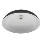 GLOBOSTAR® VALLETE 01258 Μοντέρνο Κρεμαστό Φωτιστικό Οροφής με Ντουί 1 x E27 AC 220-240V IP20 - Μαύρο & Μπεζ - Μ45 x Π45 x Υ27cm - Image 6
