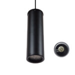 GLOBOSTAR® CANNON 01275 Μοντέρνο Κρεμαστό Φωτιστικό Οροφής με Ντουί 1 x GU10 AC 220-240V IP20 - Μαύρο - Μ6 x Π6 x Υ20cm - Image 3