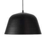 GLOBOSTAR® UPVALE 01281 Μοντέρνο Κρεμαστό Φωτιστικό Οροφής με Ντουί 1 x E27 AC 220-240V IP20 - Μαύρο & Λευκό - Μ40 x Π40 x Υ24cm - Image 5