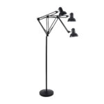GLOBOSTAR® AUDREY 01468 Vintage Επιδαπέδιο Φωτιστικό με Ντουί 1 x E27 AC 220-240V IP20 - Μαύρο - Μ15 x Π15 x Υ190cm - Image 4