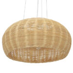 GLOBOSTAR® DE LA MER 01624 Boho Κρεμαστό Φωτιστικό Οροφής με Ντουί 3 x E27 AC 220-240V IP20 - Μπεζ - Μ45 x Π45 x Υ24cm - Image 6