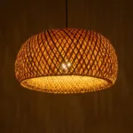 GLOBOSTAR® SAN TROPEZ 01626 Boho Κρεμαστό Φωτιστικό Οροφής με Ντουί 1 x E27 AC 220-240V IP20 - Μπεζ - Μ38 x Π38 x Υ22cm - Image 2