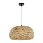 GLOBOSTAR® SAN TROPEZ 01626 Boho Κρεμαστό Φωτιστικό Οροφής με Ντουί 1 x E27 AC 220-240V IP20 - Μπεζ - Μ38 x Π38 x Υ22cm - Image 3