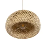 GLOBOSTAR® SAN TROPEZ 01626 Boho Κρεμαστό Φωτιστικό Οροφής με Ντουί 1 x E27 AC 220-240V IP20 - Μπεζ - Μ38 x Π38 x Υ22cm - Image 5