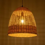 GLOBOSTAR® BORA-BORA 01735 Boho Κρεμαστό Φωτιστικό Οροφής με Ντουί 1 x E27 AC 220-240V IP20 - Μπεζ - Μ42 x Π42 x Υ44cm - Image 2